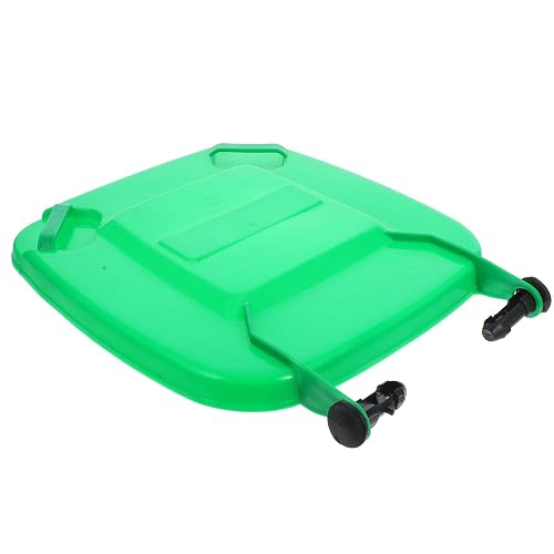 Green Plastic Garbage Can Lid for 30l Trash Bins Public Facilities | Helps Spillover and Keep Pests, Suitable for Restroom Waste Stations, Janitorial Staff, Property Maintenance