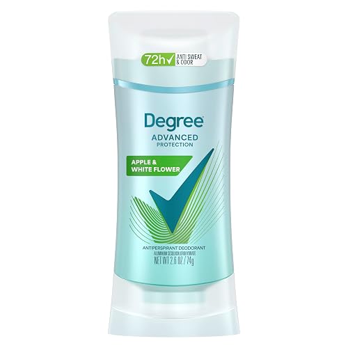 Degree Advanced Protection Antiperspirant White Flowers & Lychee 72H 2.6 oz | For active days, Helps stay fresh & confident, With body heat activated tech, Floral scent