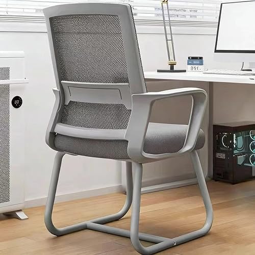TruRim Ergonomic Mesh Office Chair Desk Computer Home&Work (Grey,8PAK) | Scientific Lumbar Support,3D Breathable Mesh,Cooling 3-5℃,Reinforced Base Holds 300lbs,Easy Assembly