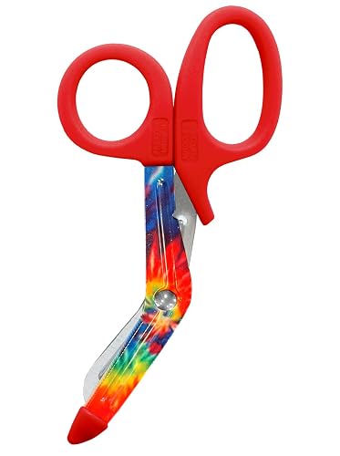 Prestige Medical 5.5" StyleMate Utility Scissor, Tie Dye Rainbow