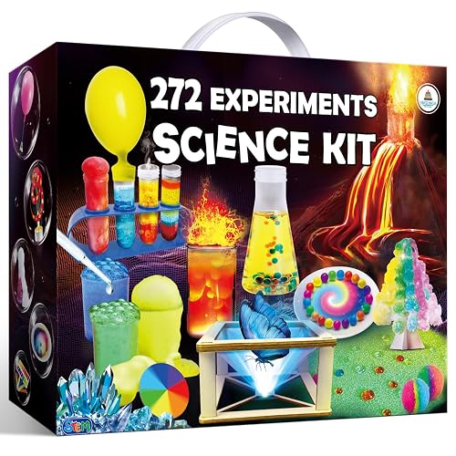UNGLINGA 272 Experiments Science Kit for Kids, Chemistry Set | S.T.E.M Toys Boys Girls Birthday Gifts, Volcano, Crystal, Magic, Physics Lab Educational Learning Project