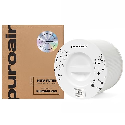PuroAir 240 Replacement Filter - Genuine 240 Filter Replacement (1PK) | Official Replacement Filter for Puro Air 240 Air Filter, Award-Winning 3-in-1 HEPA Air Purifier Filter is up to 500X Stronger