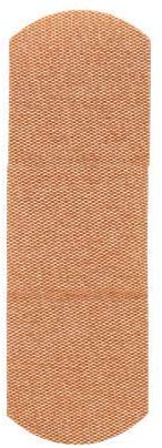Johnson & Johnson Band-Aid Flexible Fabric Adhesive Bandages 1" X 3", Beige, Sterile (Box of 100)