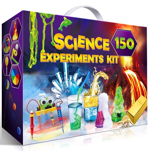 UNGLINGA 150 Experiments Science Kits for Kids Chemistry Lab S.T.E.MToys | Volcano, Crystal, Magic, Dig, Reation, Physics, Scientist Tools Set, Educational Project for Boys Girls Birthday Gifts Ideas