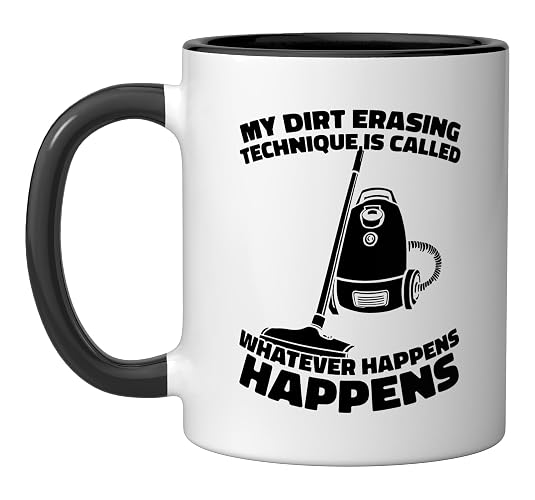 Cleaner Sanitation - Housekeeping Janitorial Cleaner Ceramic Mug, Black/White