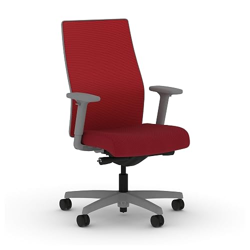 HON Ignition 2.0 Ergonomic Office Chair, Lumbar Support, Bullseye | Ergonomic office desk chair with lumbar support, adjustable arms, office decor, workstation comfort for focused productivity