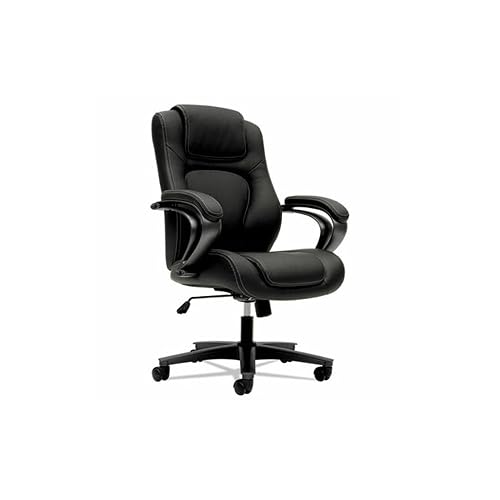 basyx by HON Managerial Office Chair- High-Back Computer Desk Chair with Loop Arms , Black (VL402)