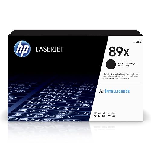 HP 89X Black High-Yield Toner Cartridge | Works with LaserJet Enterprise M507, MFP M528 | CF289X