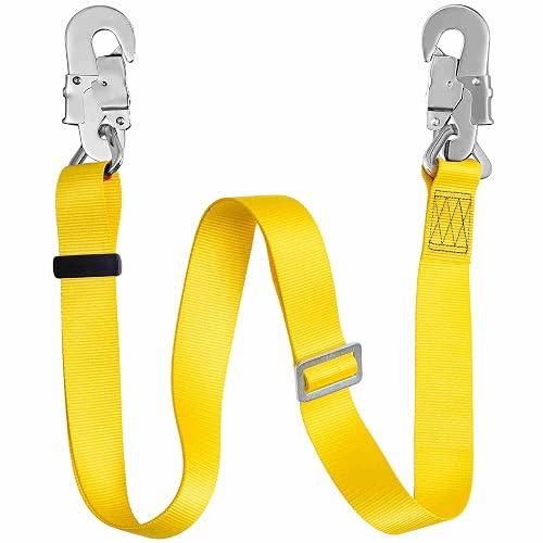 HandAcc Hunting Safety Belt with Adjustable Lanyard, Tree Climbing Belt Restraint Lanyard