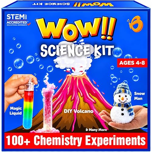 Butterfly EduFields Science Kits for Kids Ages 5-7 6-8 | 100+ Experiments | Educational Science Kit | Chemistry & Volcano Science Projects Kit | Birthday Gift for Boys & Girls Ages 4-8 | STEM Toys