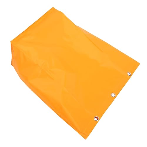 Cabilock Multipurpose Canvas Cleaning Bag Replacement for Janitorial and Housekeeping Carts, Yellow Fabric Cleaning Bag for Sanitation Use