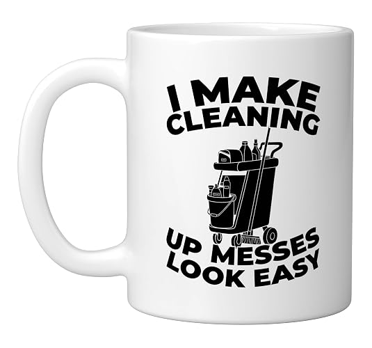 Cleaner Sanitation Janitorial - Housekeeping Cleaner Ceramic Mug, White
