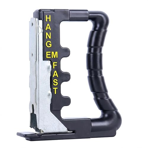 Hang Em Fast Joist Hanger Installation Jig for 2x6 2x8 2x10 2x12 Joist Hangers | Deck Building Tools for Fast Installation | Precise Deck Framing and Construction Aid