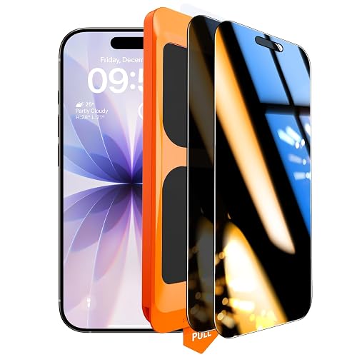TOCOL for iPhone 17 Privacy Screen Protector | Easy Installation, 25° Anti Spy, Data Protection, 9H+ Tempered Glass, 8FT Military Grade Shatterproof, Anti-Scratch, 2 Pack