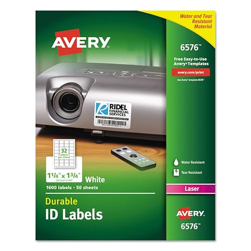 AVE6576 - Avery Durable Permanent ID Labels with TrueBlock Technology
