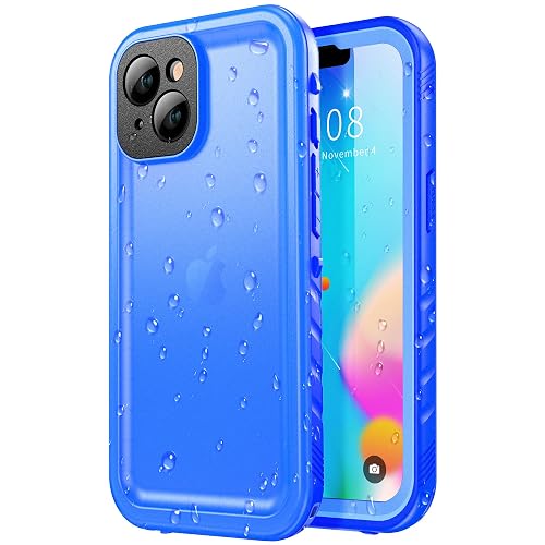 SPORTLINK for iPhone 14 Waterproof Case, Blue | Military-Grade Heavy-Duty 360° Full-Body Protection with Built-in Screen & Camera Protectors, Dustproof, Shockproof