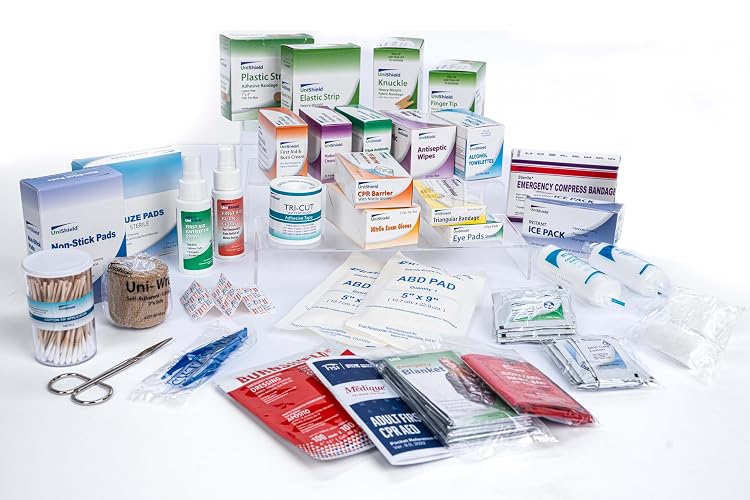 Unishield Class-A First Aid Refills Without Cabinet | Essential Supplies for Emergency Preparedness | Ensuring Long-Lasting Reliability | Exceeds OSHA/Ansi Z308.1 2015, Over 600 Pieces