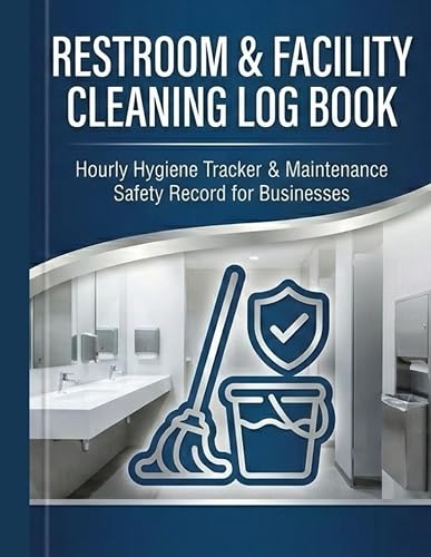 Restroom & Facility Cleaning Log Book: Hourly Hygiene Tracker & Maintenance Safety Record for Businesses