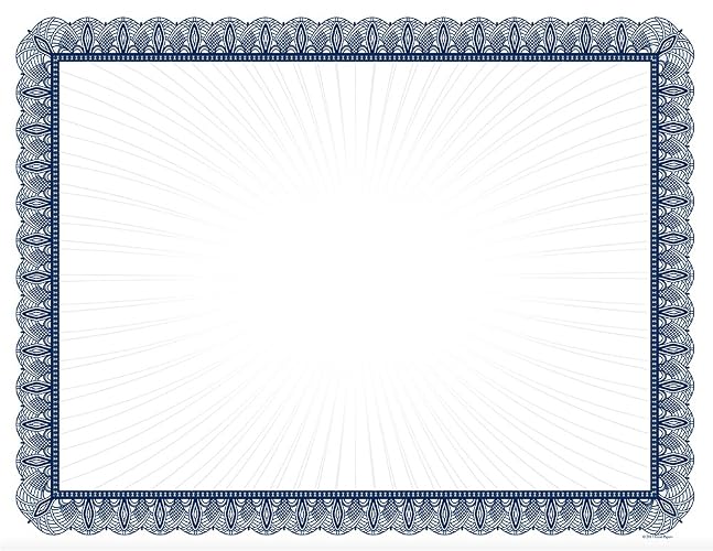 Blue Value Certificates - 100 Certificates
