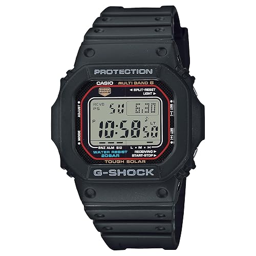 Casio G-Shock GW-M5610U-1CF Digital Square Watch Tough Solar Multi-Band 6 Atomic Timekeeping 200M Water Resistant