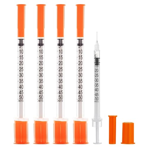 0.5ml Syringe, 31 Ga 5/16-Inch (8mm) Science Lab, Liquid Tools - 20Pcs