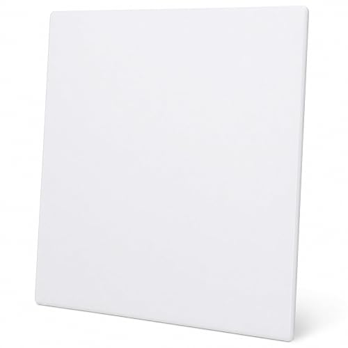 Winco 12" x 18" White Heavy-Duty Plastic Cutting Board | Dishwasher safe, Stain resistant, Minimizes dulling, Great for Charcuterie, Cheese, Appetizers and Buffet Displays
