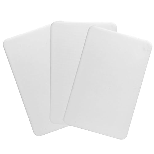 Small Bar Board 10 x 6 Inch Professional White Plastic for Kitchen, 3 Pack | Bartender Size for Lemon Lime and Garnishes, Light Weight and Tiny Size, Superior Restaurant Grade High Density Poly