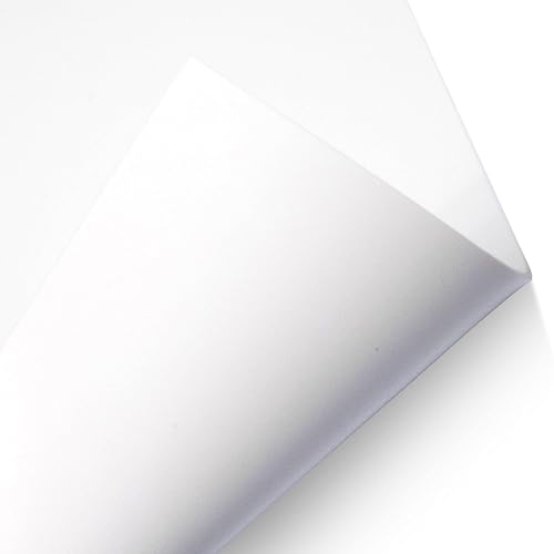 Exactly Rubber - White Silicone Sheet, 60A Durometer Silicone Mat, Food-Grade Rubber Mat with -80 to 450°F Temperature Resistance, 400% Elongation, Silicone Placemat Made in The USA, 1/16 x 9" x 12"