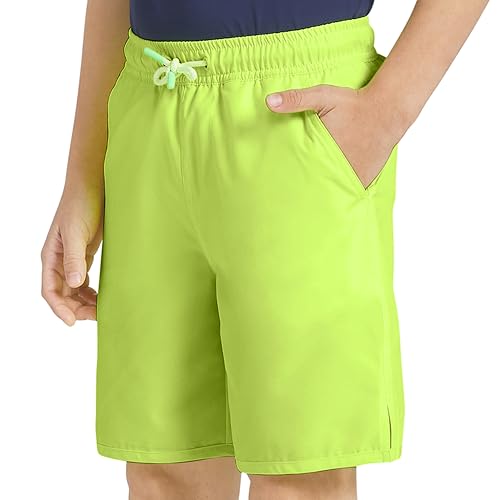 Lands' End Boys' Swimwear UPF 50+ Comfort Hydroliner Swim Trunks