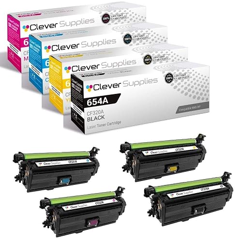 CS Replacement Toner Cartridge Compatible with HP M533X CF360X Black | CF361X Cyan CF363X Magenta CF362X Yellow 4 Color Set