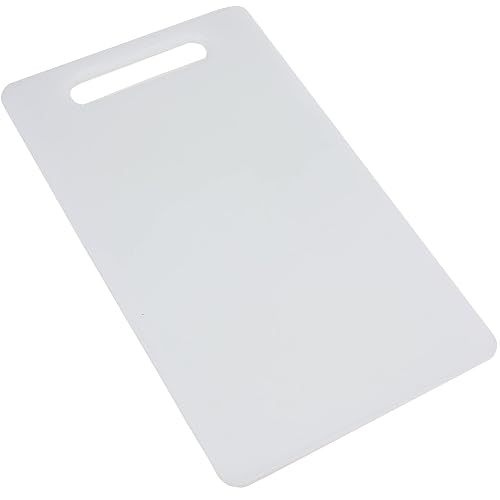 Chef Craft Basic Solid Plastic Cutting Board, 13 x 8 inch, White | Boards, Food Preparation, Kitchen Accessories, Dishwasher Safe, Cutting Boards, Does not retain food odors