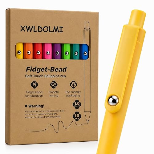 XWLDOLMI 10 Pack Ballpoint Pens, 1mm Medium Point, Multicolor Ink | Smooth Writing Ballpoint Pens for Journaling, Bible Study, Note Taking, School Supplies, Office Desk and Everyday Use