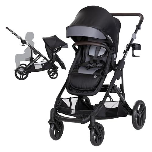 Baby Trend Morph Single to Double Modular Stroller, Dash Black