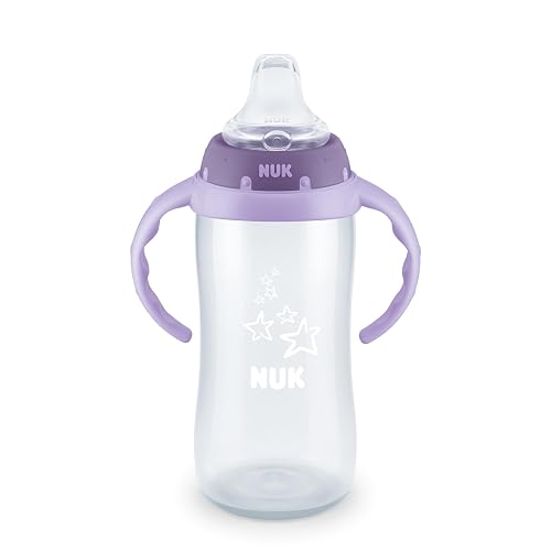 NUK Large Learner Tritan Cup, 10 oz, 8+ Months – BPA Free, Spill Proof Sippy Cup