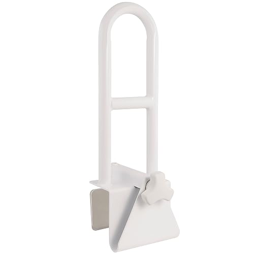 Vaunn Medical Secure Bathtub Safety Rail, Shower Grab Bar Handle for Elderly and Disabled, Secure Locking Tub Clamp, 300 lbs