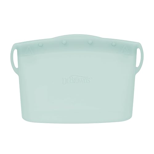 Dr. Brown's Microwave Steam Baby Bottle Sterilizer Bag | 100% Silicone Microwave Sterilizer Bag -Travel Baby Bottle Sterilizer