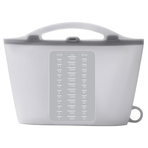 Solinfant Large 100oz/3000ml Silicone Microwave Steam Sterilizer Bags for Travel, 2-in-1 Reusable Sterilize & Store Bag, Suitable for Baby Bottles, Pacifiers, Breast Pump Parts