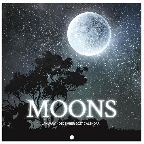 2027 Calendar - Wall Calendar 2027, 12 Months Calendar with Moon Phases | Jan 2027 - Dec 2027, 12'' × 24''(Open), Hanging Holes, Large Blocks, Perfect for Organizing & Planning