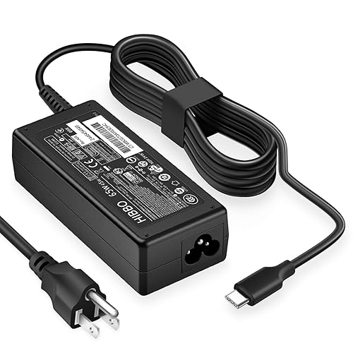 Charger Compatible with HP Laptop Chromebook 65W 45W USB C Power Adapter | For HP Laptop Charger and All 65W USB Type C Power Supply Adapter Cord