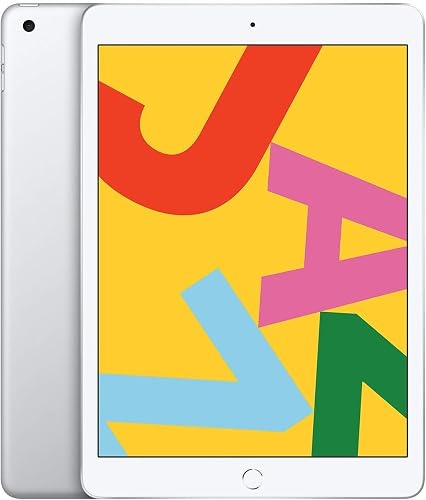 Apple iPad (7th Generation, 10.2-inch, 2019), 32GB, Wi-Fi, Silver (Renewed)