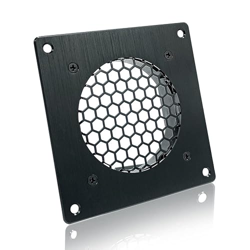 SCCCF 80MM Ventilation mesh for Cabinet AV Electronic Cabinet PC Computers, Also Includes a kit to Install an 80mm Fan
