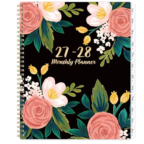 2027-2028 Monthly Planner - 2 Year Monthly Planner/Calendar 2027-2028, Jan 2027 - Dec 2028, 11" x 9", 24 Monthly Planner with Tabs, Back Pocket, Holidays, Twin-Wire Binding, Note Pages