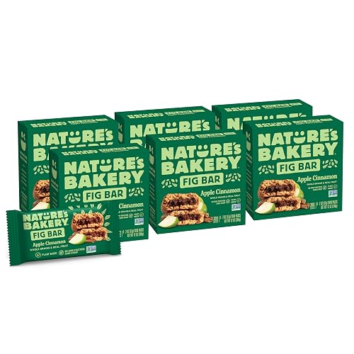 Nature's Bakery Apple Cinnamon Fig Bars, Real Fruit, Nut Free, 36 Pack
