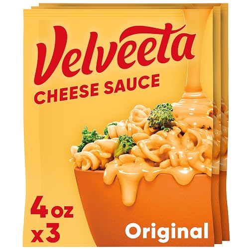 Velveeta Cheese Sauce, 1 Box of 3 Pouches Original, 12 oz