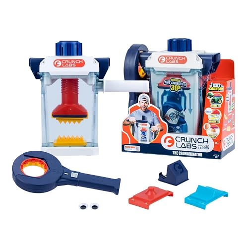 CrunchLabs by Mark Rober, The Crunchinator, STEM Toys for Ages 8-13 | Inspired by Mark Rober, 3 interchangeable plates, contained chamber, and phone holder; science kits for kids ages 8+