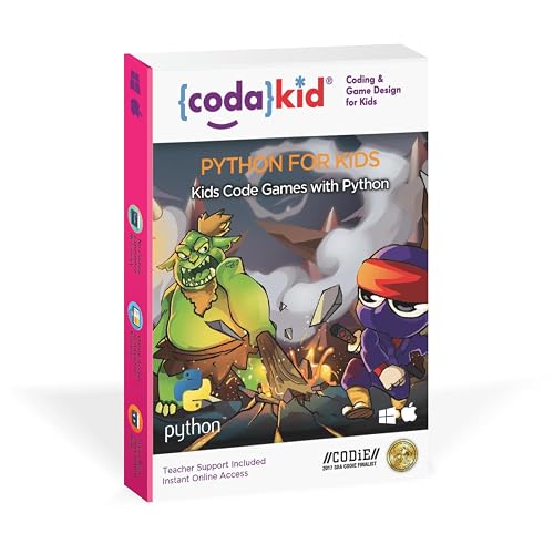 CodaKid Python Coding Box for Kids - Game Development & Computer Programming, Ages 10+ - Includes 12 Months Access & Online Mentor Support