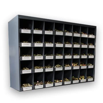 Titan Industrial Supply- 2,230 pcs Grade 8 Fine Thread Hardware Assortment Kit with Hex Cap Screws, Hex Nuts, Washers, & Durham 40 Hole Metal Bin