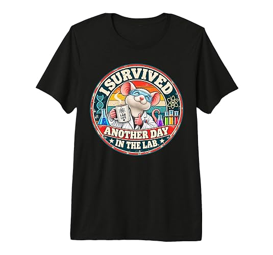 I Survived Another Day in The Lab Funny Lab Rat Science Premium Tri-Blend T-Shirt