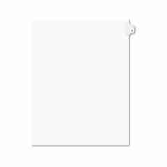Ave11911 Index Ltr Side1 25 Pk Wht