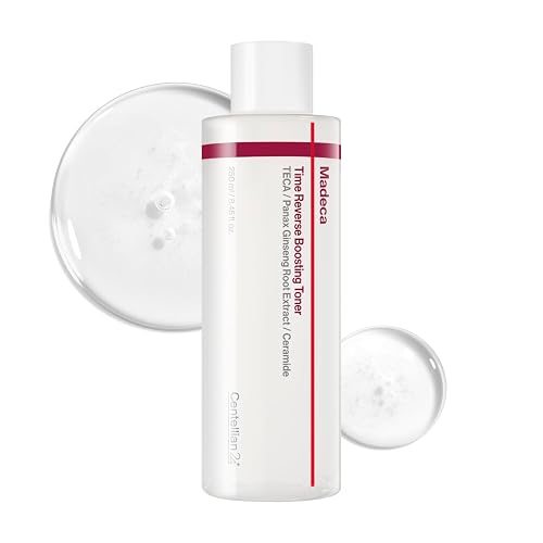 CENTELLIAN 24 Madeca Time Reverse Boosting Toner - Hydrating Skincare | Korean face toner with Liposome TECA and ceramides for barrier care, elasticity, Soothing and deep moisture, 8.45 fl oz